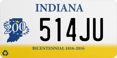 IN license plate 514JU