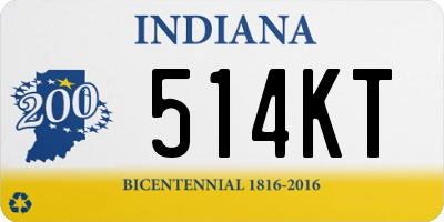 IN license plate 514KT