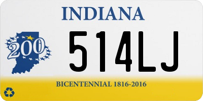 IN license plate 514LJ