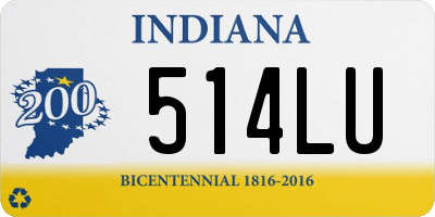 IN license plate 514LU