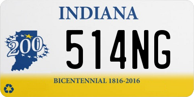 IN license plate 514NG