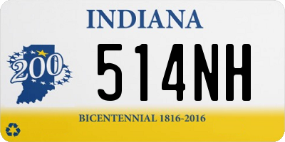 IN license plate 514NH