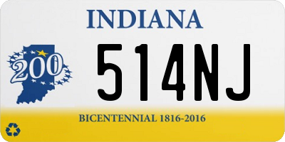 IN license plate 514NJ