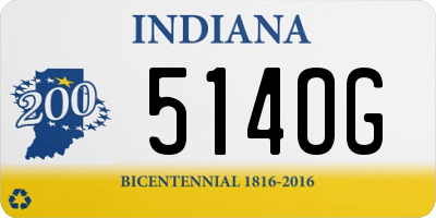 IN license plate 514OG