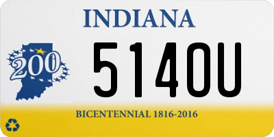 IN license plate 514OU