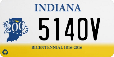 IN license plate 514OV