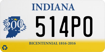 IN license plate 514PO