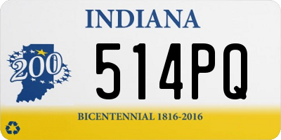 IN license plate 514PQ