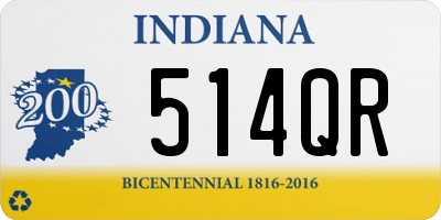 IN license plate 514QR