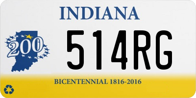 IN license plate 514RG