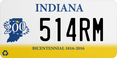 IN license plate 514RM