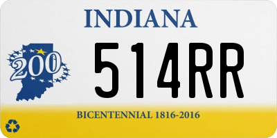 IN license plate 514RR