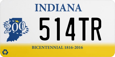 IN license plate 514TR