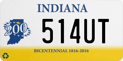 IN license plate 514UT