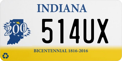 IN license plate 514UX