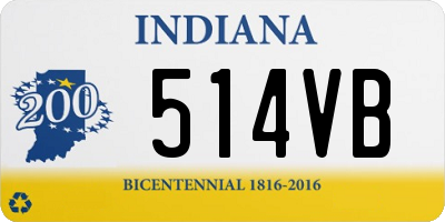 IN license plate 514VB