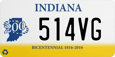 IN license plate 514VG