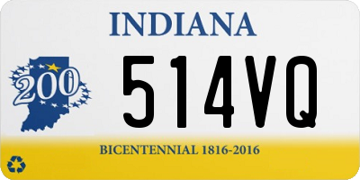 IN license plate 514VQ