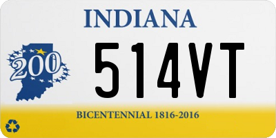 IN license plate 514VT