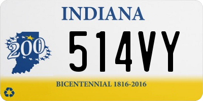 IN license plate 514VY