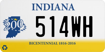 IN license plate 514WH