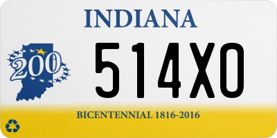 IN license plate 514XO