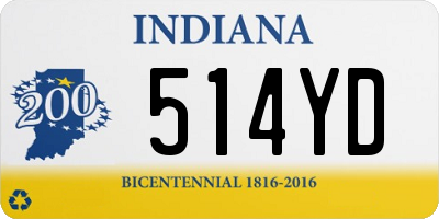 IN license plate 514YD