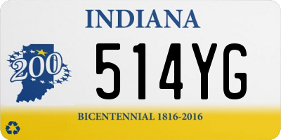 IN license plate 514YG