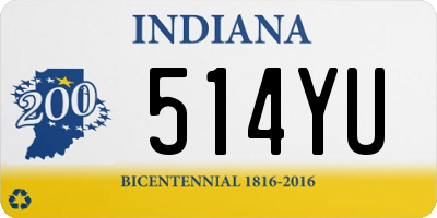 IN license plate 514YU