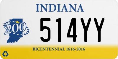 IN license plate 514YY