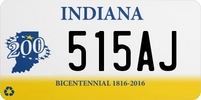 IN license plate 515AJ