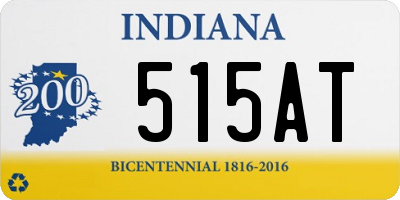 IN license plate 515AT