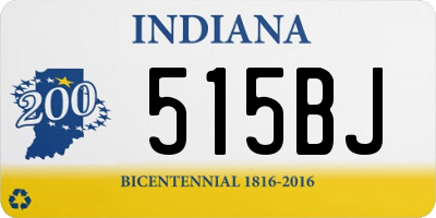 IN license plate 515BJ