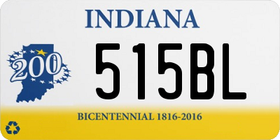 IN license plate 515BL