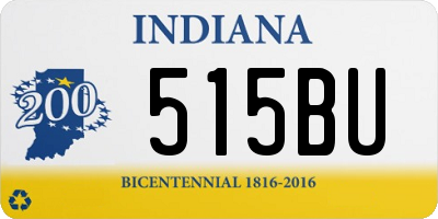 IN license plate 515BU