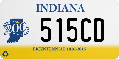 IN license plate 515CD