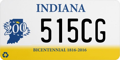 IN license plate 515CG