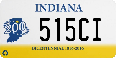 IN license plate 515CI