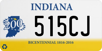 IN license plate 515CJ