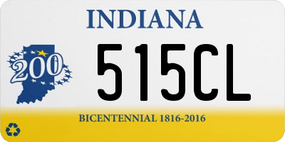 IN license plate 515CL