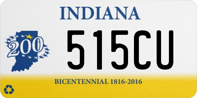 IN license plate 515CU