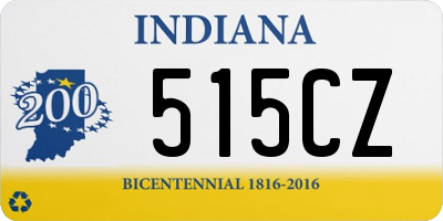 IN license plate 515CZ