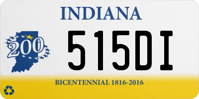 IN license plate 515DI