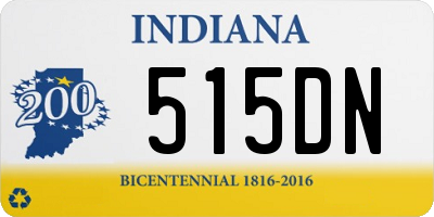 IN license plate 515DN