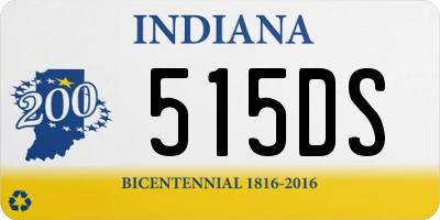 IN license plate 515DS