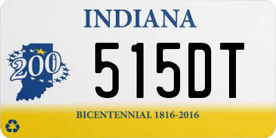 IN license plate 515DT