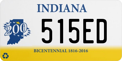 IN license plate 515ED