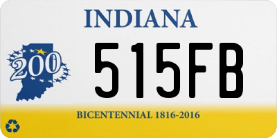 IN license plate 515FB