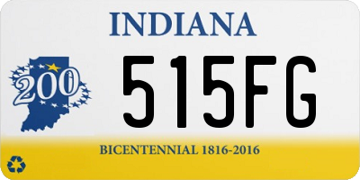 IN license plate 515FG