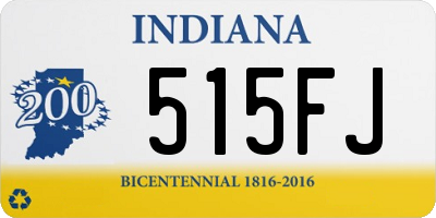 IN license plate 515FJ